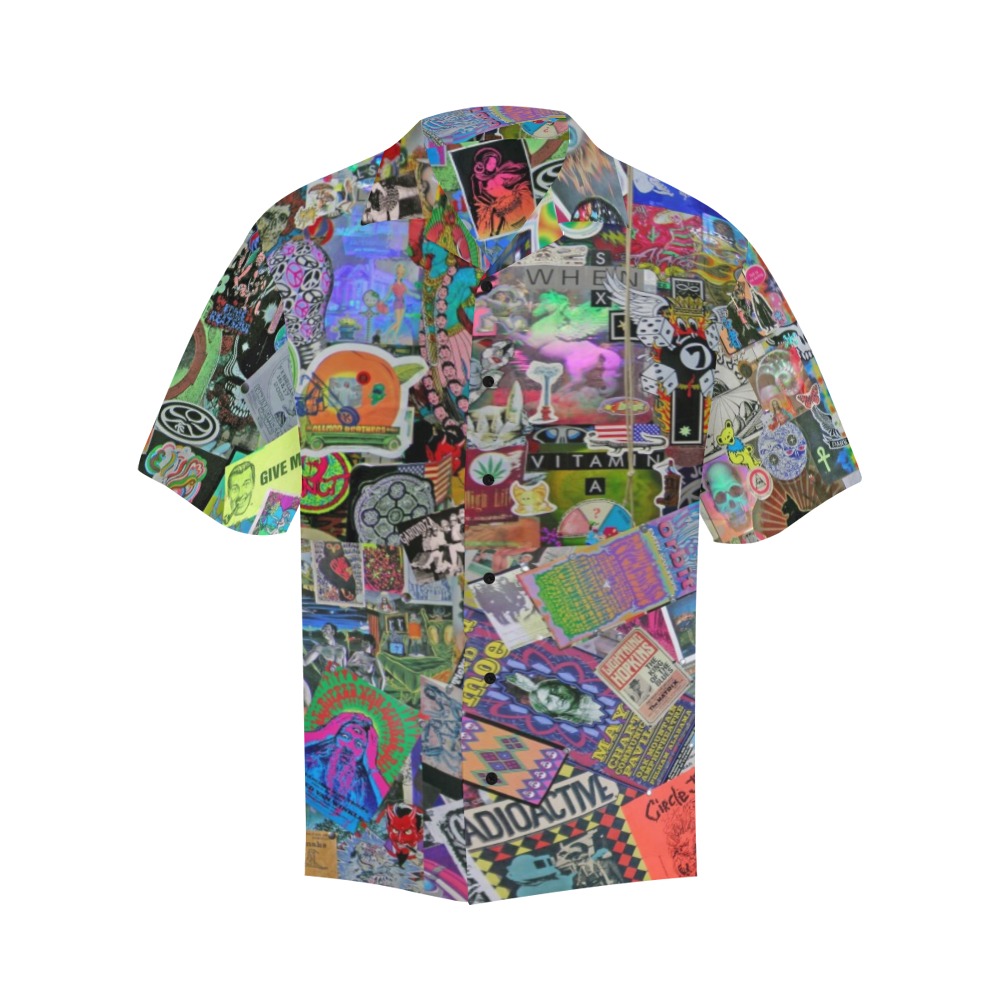 Psychedelic Hawaiian Shirt- Masculine Sizing - Image 3