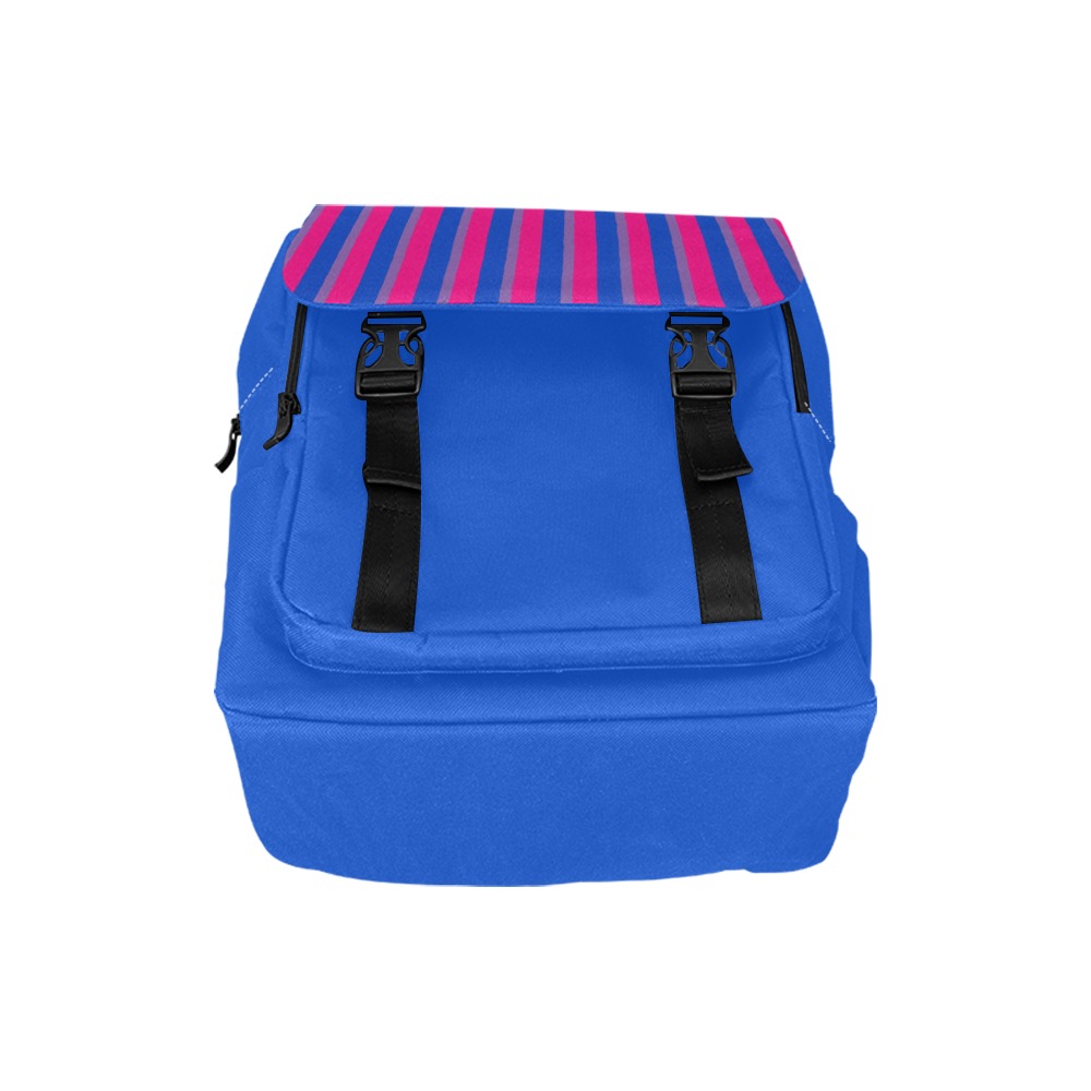 Bisexual Stripes Shoulders Backpack - Image 5