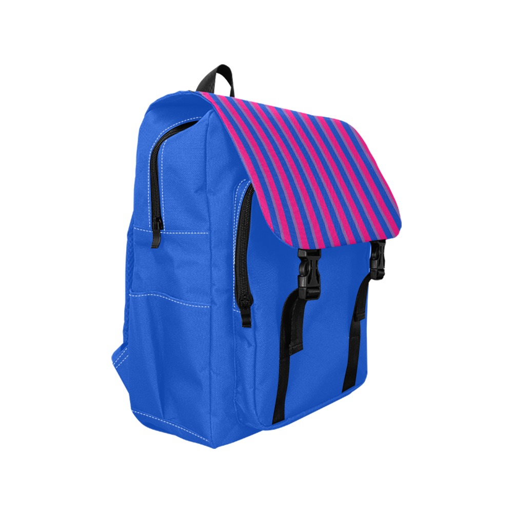 Bisexual Stripes Shoulders Backpack - Image 4