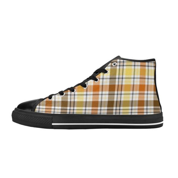 Bear Brotherhood Plaid Chic Gaylors High Top Canvas Shoes