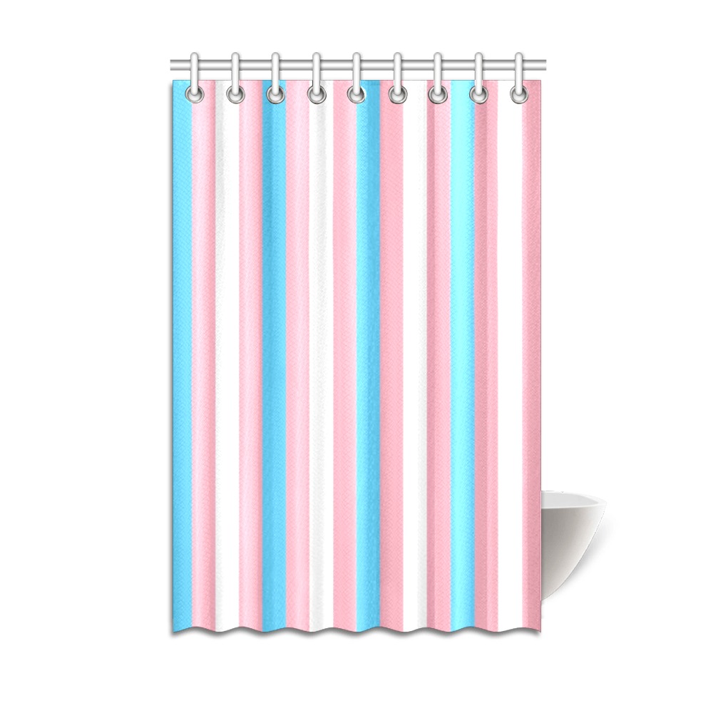Transgender Stripes Shower Curtain