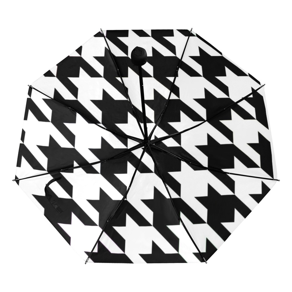 Giant Houndstooth Umbrella Anti-UV Foldable Umbrella - Image 3