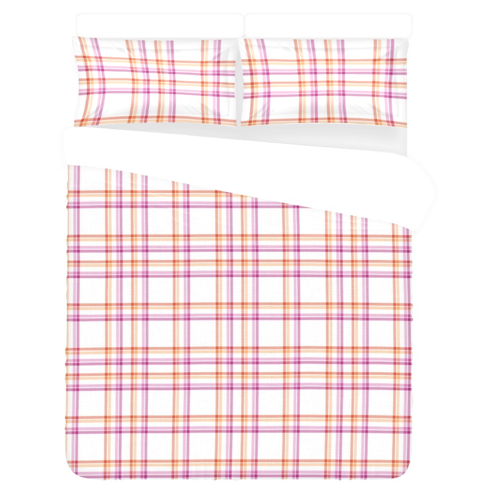 Lesbian Plaid 3-Piece Bedding Set - Image 3