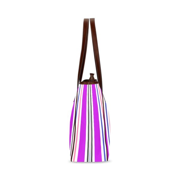Poly Stripes Classic Tote Bag - Image 6