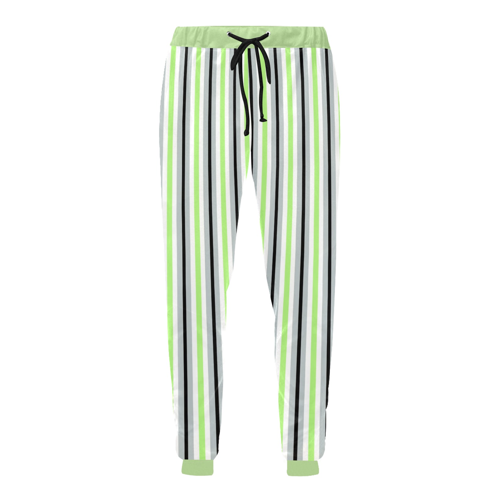 Agender Long Stripes Unisex Casual Drawstring Pants - Image 4