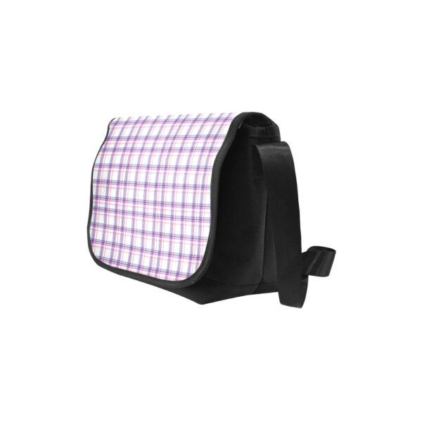 Genderfluid Plaid 02 Nylon Cross-body Messenger Bag - Image 5