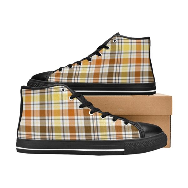 Bear Brotherhood Plaid Chic Gaylors High Top Canvas Shoes - Image 4