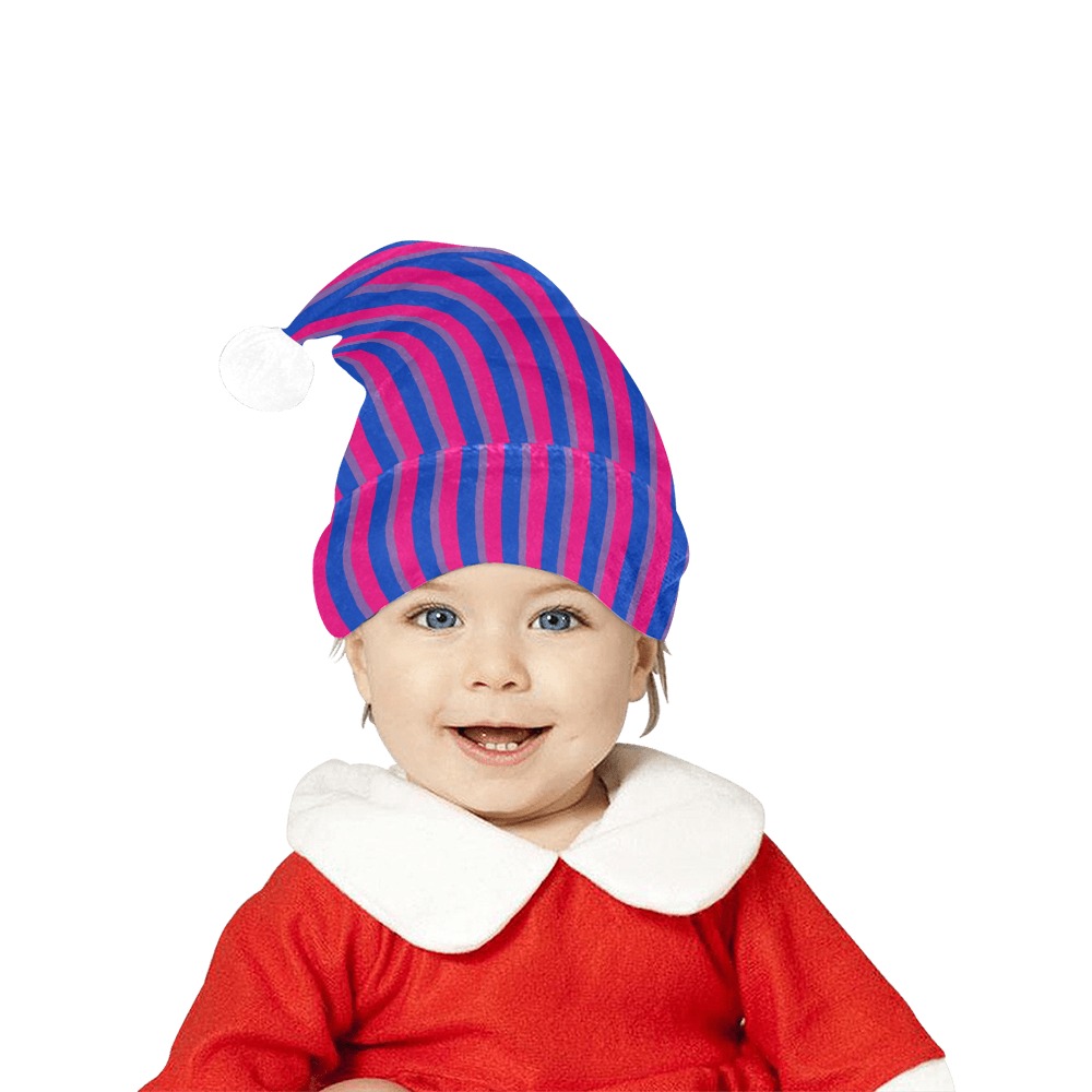 Bisexual Long Stripes Christmas Santa Hat - Image 6