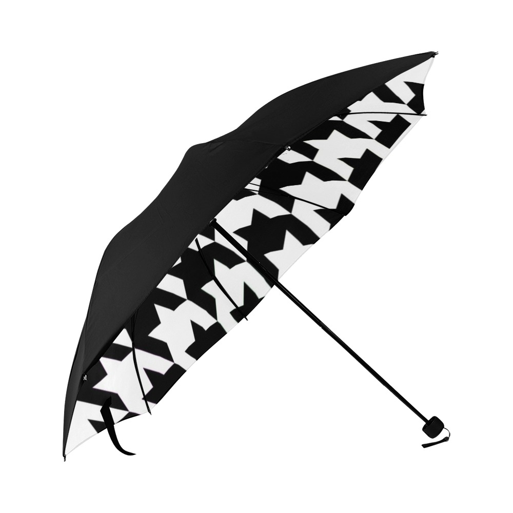 Giant Houndstooth Umbrella Anti-UV Foldable Umbrella