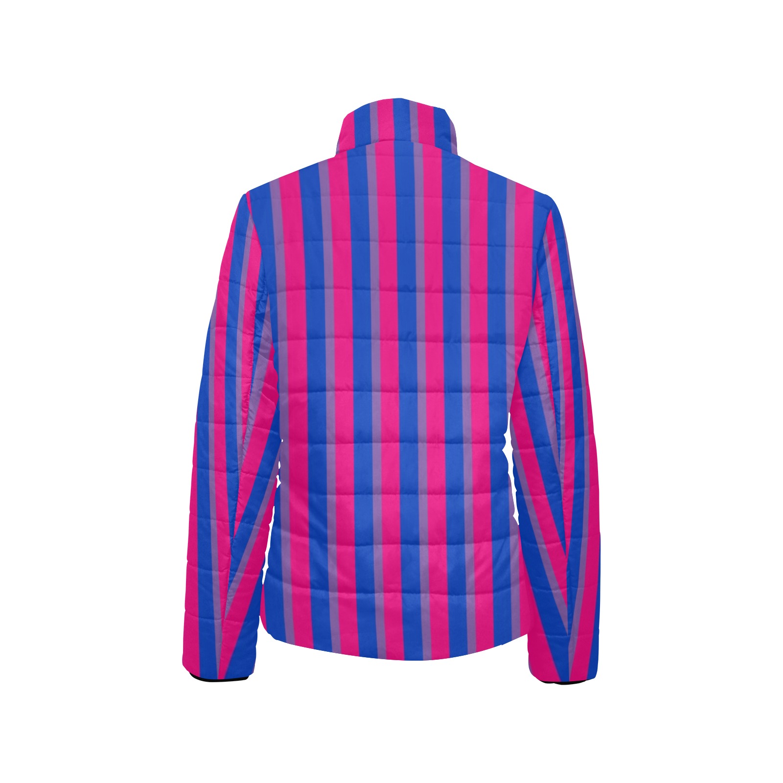 Bisexual Stripes Quilted Bomber Jacket - Image 4