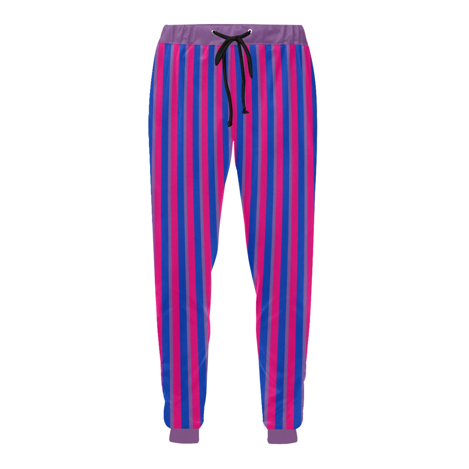 Bisexual Long Stripes Unisex Casual Drawstring Sweatpants - Image 4