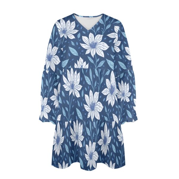 Petty Wildflowers Large V-Neck Loose Fit Dress - Image 4