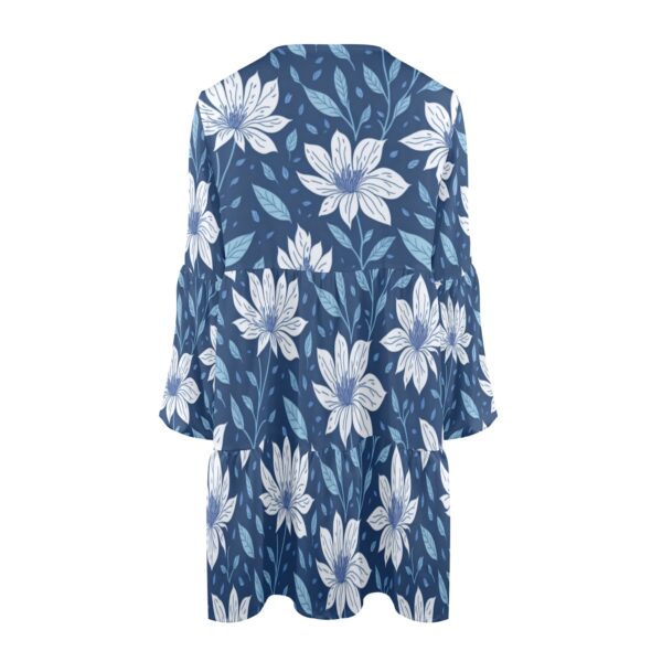 Petty Wildflowers Large V-Neck Loose Fit Dress - Image 5