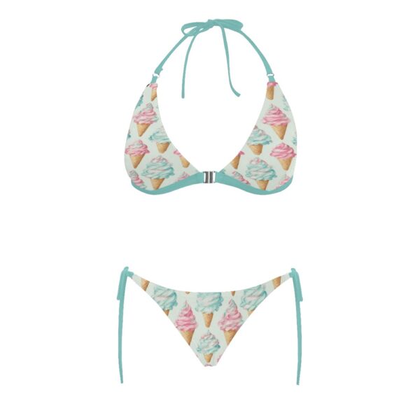 Soft Serve Halter Bikini Swimsuit (Front Buckle) - Image 4