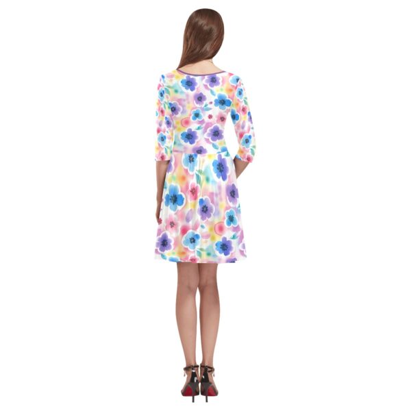 Bloomscape Half-Sleeve Skater Dress - Image 2