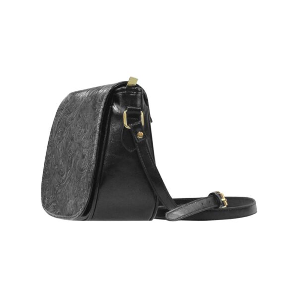 Inkwell Scrollwork Graphite Classic Saddle Bag - Image 3
