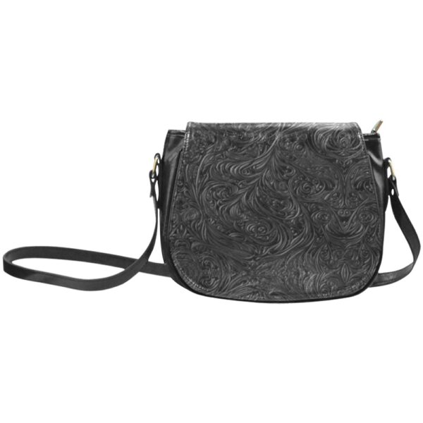 Inkwell Scrollwork Graphite Classic Saddle Bag