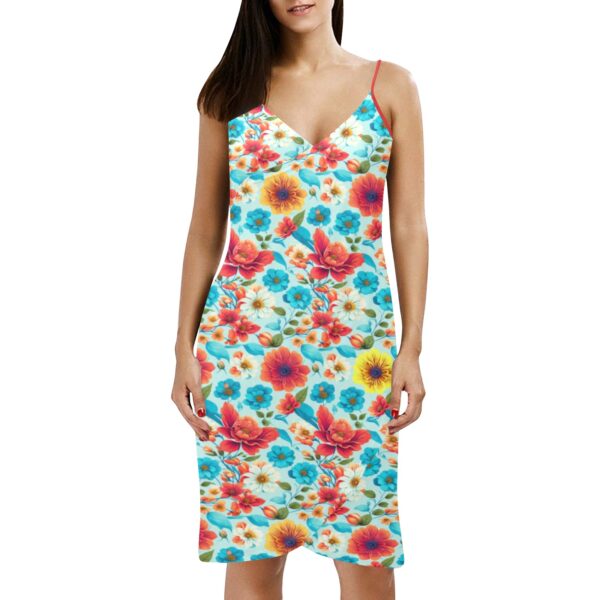 Spaghetti Strap Backless Beach Dress