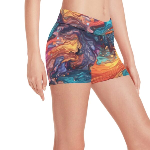 Color Crunch Terrain Women’s Short Leggings - Image 3