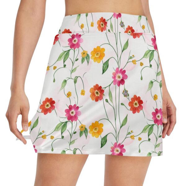 Enigmatic Petal Reverie Women's Golf Skirt with Pocket