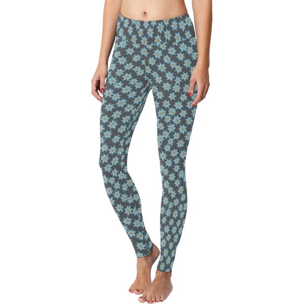 Paper StarFlowers Women's Workout Leggings (Large Size)