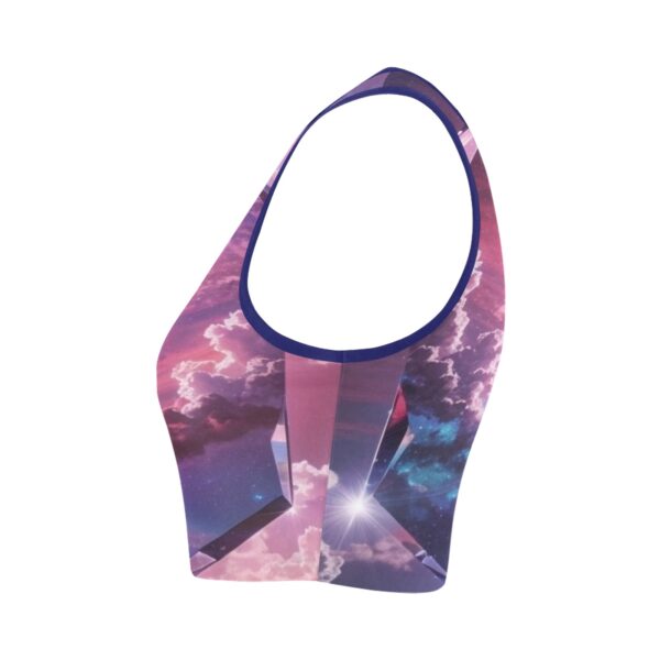 galaxy_diamond Women's Sports Bra (Model T42) - Image 2