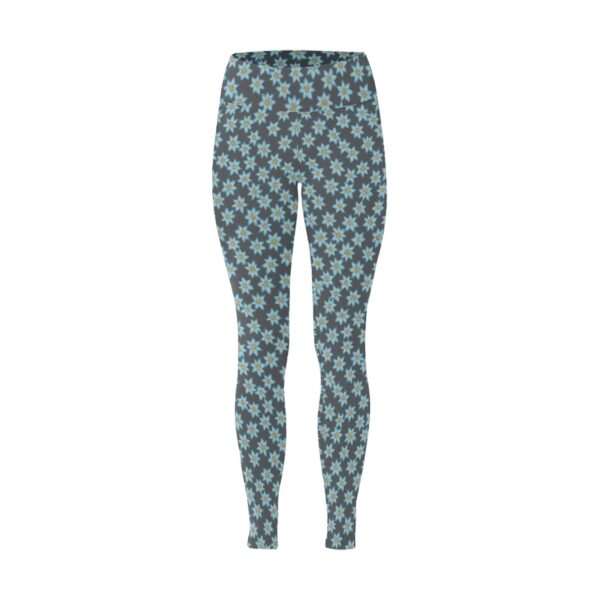 Paper StarFlowers Women's Workout Leggings (Large Size) - Image 4