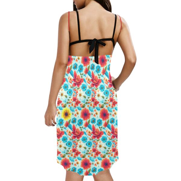 Blossomara Spaghetti Strap Backless Beach Dress - Image 2
