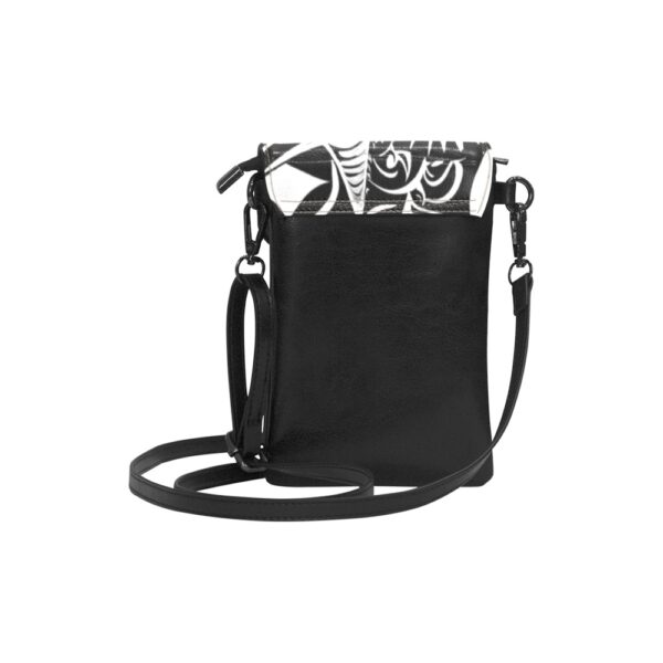 Tribal Woodcut PU Leather Cell Phone Purse - Image 4